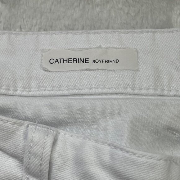 Kut From The Kloth Catherine Boyfriend Jeans Women's Size 14 White Cotton Denim - Picture 4 of 14